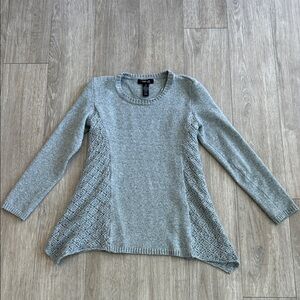 Flare knit asymmetrical Sweater Tunic
